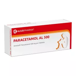 PARACETAMOL AL 500 tabletter, 20 stk
