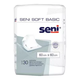 SENI Soft Basic sengebeskyttelsespute 60x60 cm, 30 stk