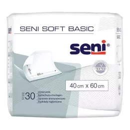 SENI Soft Basic sengebeskyttelsespute 40x60 cm, 30 stk