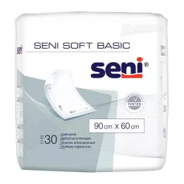 SENI Soft Basic sengebeskyttelsespute 60x90 cm, 30 stk