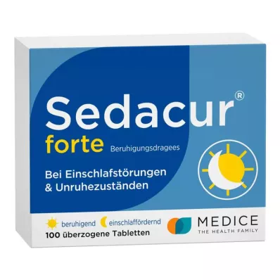 SEDACUR forte beroligende tabletter, 100 stk SEDACUR forte beroligende tabletter, 100 stk