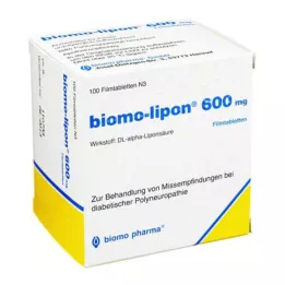 BIOMO-lipon 600 mg filmdrasjerte tabletter, 100 stk