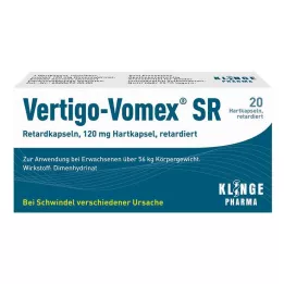 VERTIGO-VOMEX SR Kapsler med forsinket frigjøring, 20 stk