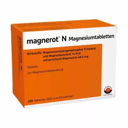 MAGNEROT N Magnesiumtabletter, 200 stk