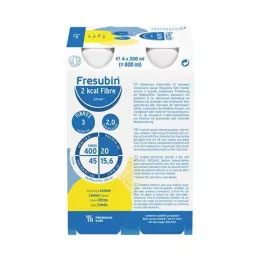 FRESUBIN 2 Kcal Fiber DRINK sitrondrikkflaske, 24x200 ml