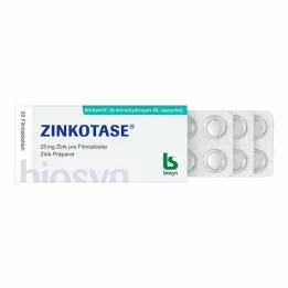 ZINKOTASE Filmdrasjerte tabletter, 50 stk