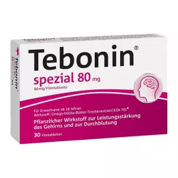 TEBONIN spesielle 80 mg filmdrasjerte tabletter, 30 stk