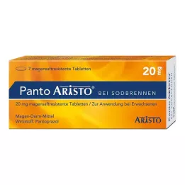 PANTO Aristo mot halsbrann 20 mg mage-resistente tabletter, 7 stk