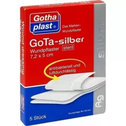 GOTA SILBER Gips 5x7,2 cm steril, 5 stk