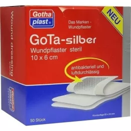 GOTA SILBER Gips 6x10 cm steril, 50 stk
