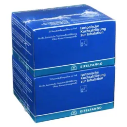 Isotonisk saltvannsløsning for inhalering, 40X5 ml