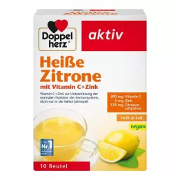 DOPPELHERZ Varm sitron vitamin C+sink granulat, 10 timer