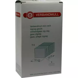VERBANDMULL 10 m sikksakk, 1 stk
