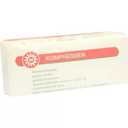MULLKOMPRESSEN 5x5 cm unstril 8 -fold, 100 stk