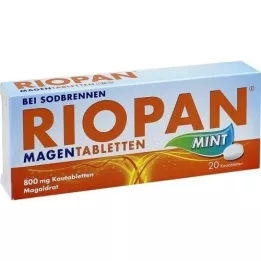 RIOPAN Magetabletter Mint 800 mg tyggetabletter, 20 stk