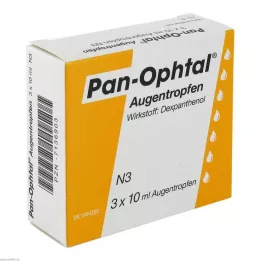 PAN OPHTAL Øyedråper, 3X10 ml