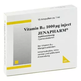 VITAMIN B12 1000 μg Injiser Jenapharm ampuller, 10X1 ml