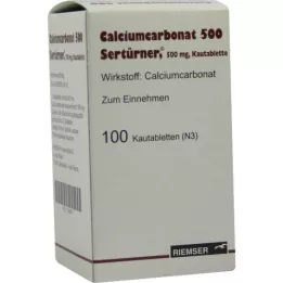 Kalsiumkarbonat 500, 100 stk
