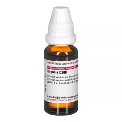 BRYONIA D 200 Fortynning, 20 ml BRYONIA D 200 Fortynning, 20 ml