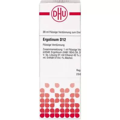 ERGOTINUM D 12 Fortynning, 20 ml