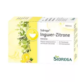 SIDROGA Wellness ingefær-sitrontefilterposer, 20X2,0 g