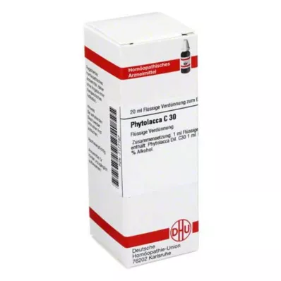 PHYTOLACCA C 30 Fortynning, 20 ml PHYTOLACCA C 30 Fortynning, 20 ml