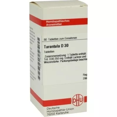 TARANTULA D 30 tabletter, 80 stk TARANTULA D 30 tabletter, 80 stk