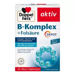 DOPPELHERZ B-kompleks+folsyretabletter, 45 stk