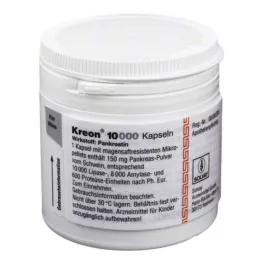 KREON 10 000 harde kapsler med enterisk belagte pellets, 200 stk