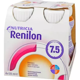 RENILON 7.5 Karamell smaksvæske, 4x125ml