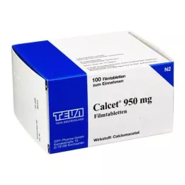 CALCET 950 mg filmbelagte tabletter, 100 stk