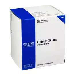 CALCET 950 mg filmbelagte tabletter, 200 stk
