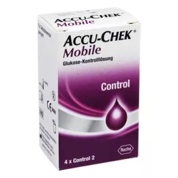 ACCU-CHEK Mobil kontrollløsning 4 engangsapplikasjoner, 1X4 stk