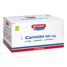 L-CARNITIN 500 mg Megamax kapsler, 120 stk