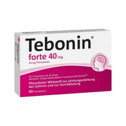 TEBONIN forte 40 mg filmdrasjerte tabletter, 60 stk