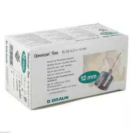 OMNICAN finpennål 0,33x12 mm, 100 stk