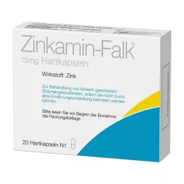 ZINKAMIN Falk 15 mg harde kapsler, 20 stk