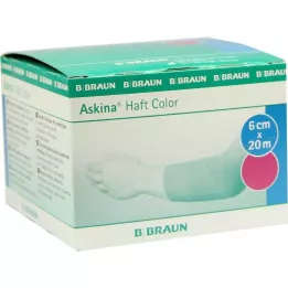 ASKINA selvklebende bandasjefarge 6 cmx20 m rosa, 1 stk