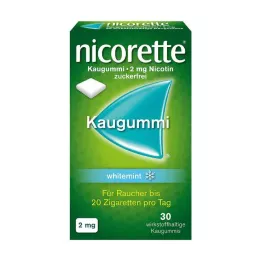 NICORETTE Tyggegummi 2 mg whitemint, 30 stk