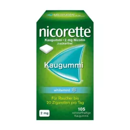 NICORETTE Tyggegummi 2 mg whitemint, 105 stk