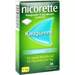 NICORETTE Kaugummi 4 mg Whitemint, 30 stk