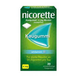 NICORETTE Tyggegummi 4 mg whitemint, 30 stk