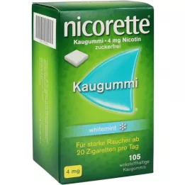 NICORETTE Kaugummi 4 mg Whitemint, 105 stk