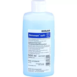 SKINMAN dispenserflaske for myk hånddesinfeksjon, 500 ml