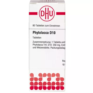 Phytolacca D10, 80 stk