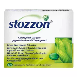 STOZZON Klorofyllbelagte tabletter, 100 stk