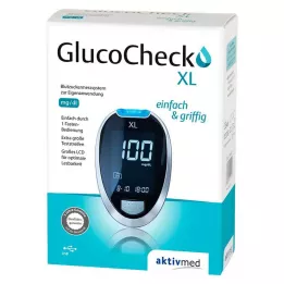 GLUCOCHECK XL Blodsukkermålersett mg/dl, 1 stk