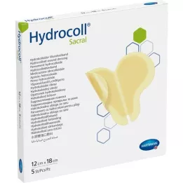 HYDROCOLL Sacral Wound Association 12x18 cm, 5 stk