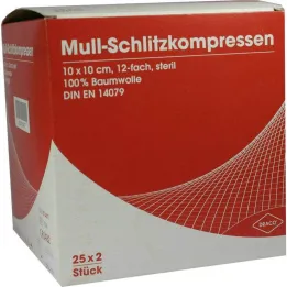 Slitgaskompresser 10x10, 25x2 stk