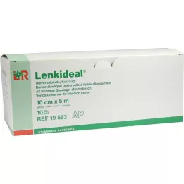 LENKIDEAL Idealb.10 cmx5 m hvit uten bandasje, løs, 10 stk
